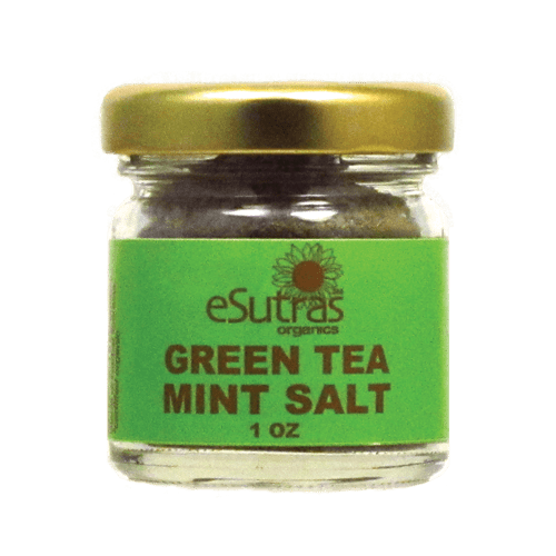 Green Tea Mint Salt - 1 oz
