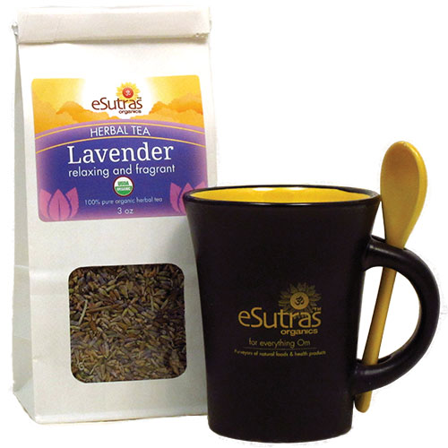 Green - Lavender Mug Set
