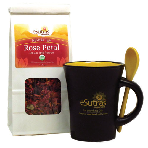 Green - Rose Petal Mug Set